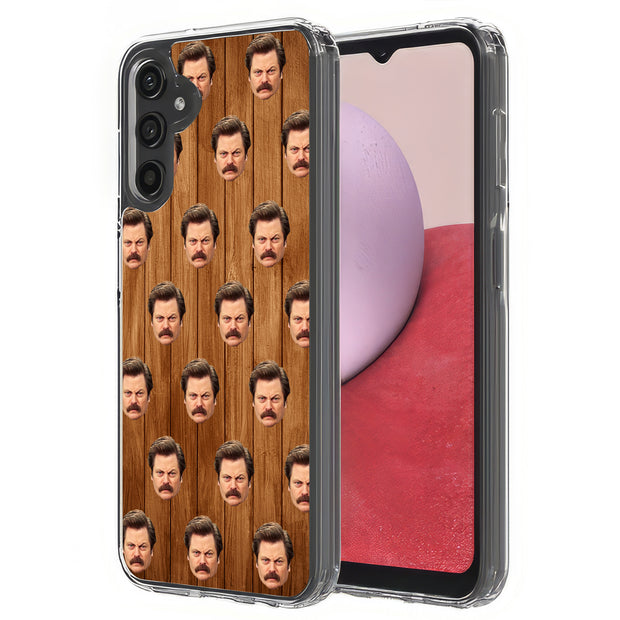 Ron Swanson Print Slim Cover For Samsung Galaxy A (A42, A35, A25, A15, A11, A03S), Print in USA