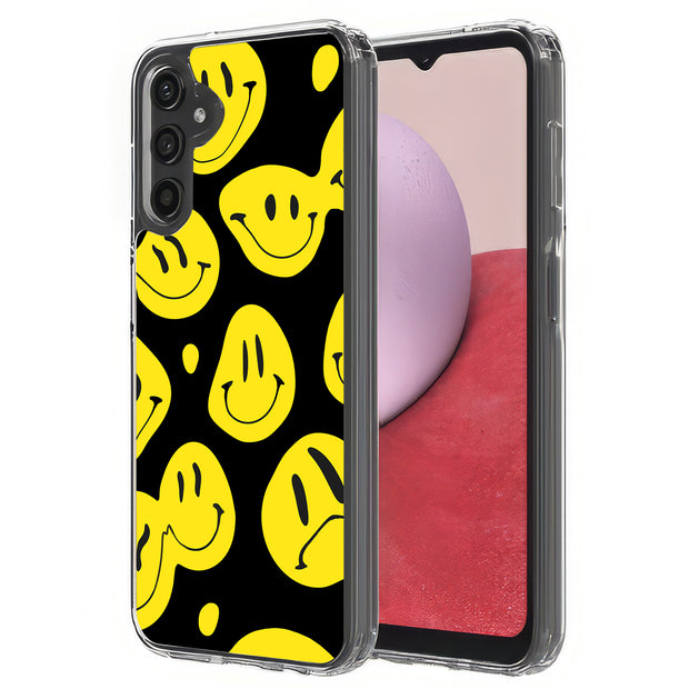 Smiley Face Print Slim Cover For Samsung Galaxy A (A42, A35, A25, A15, A11, A03S), Print in USA