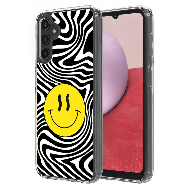 Trippy Smiley Print Slim Cover For Samsung Galaxy A (A42, A35, A25, A15, A11, A03S), Print in USA