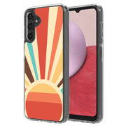 Retro Sunburst Print Slim Cover For Samsung Galaxy A (A42, A35, A25, A15, A11, A03S), Print in USA