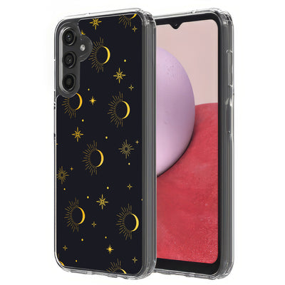 Moon Sun Stars Print Slim Cover For Samsung Galaxy A (A42, A35, A25, A15, A11, A03S), Print in USA