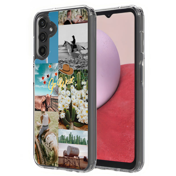 Go West Collage Print Slim Cover For Samsung Galaxy A (A42, A35, A25, A15, A11, A03S), Print in USA