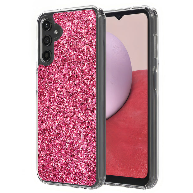 Pink Sparklings Print Slim Cover For Samsung Galaxy A (A42, A35, A25, A15, A11, A03S), Print in USA