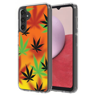 Color Marijuana Print Slim Cover For Samsung Galaxy A (A42, A35, A25, A15, A11, A03S), Print in USA