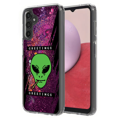 Alien Weed Print Slim Cover For Samsung Galaxy A (A42, A35, A25, A15, A11, A03S), Print in USA