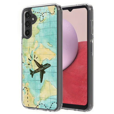 Travel World Print Slim Cover For Samsung Galaxy A (A42, A35, A25, A15, A11, A03S), Print in USA