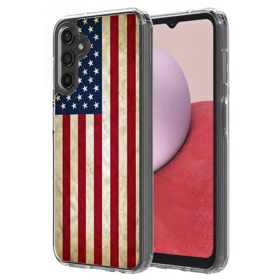 American Flag Print Slim Cover For Samsung Galaxy A (A42, A35, A25, A15, A11, A03S), Print in USA