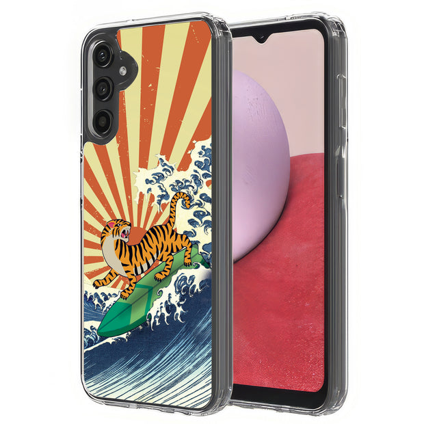 Japanese Tiger Print Slim Cover For Samsung Galaxy A (A42, A35, A25, A15, A11, A03S), Print in USA