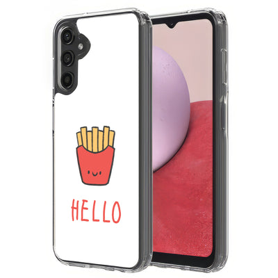 Hello Fries Print Slim Cover For Samsung Galaxy A (A42, A35, A25, A15, A11, A03S), Print in USA