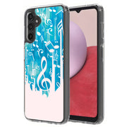 Music Note Print Slim Cover For Samsung Galaxy A (A42, A35, A25, A15, A11, A03S), Print in USA