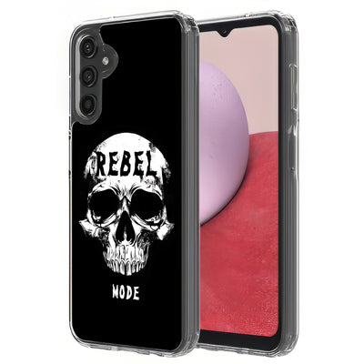 Rebel Skull Print Slim Cover For Samsung Galaxy A (A42, A35, A25, A15, A11, A03S), Print in USA