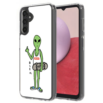 Bleh Alien Wht Print Slim Cover For Samsung Galaxy A (A42, A35, A25, A15, A11, A03S), Print in USA