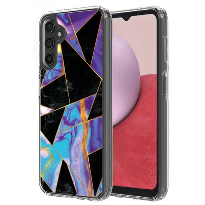 Purple Marble Print Slim Cover For Samsung Galaxy A (A42, A35, A25, A15, A11, A03S), Print in USA