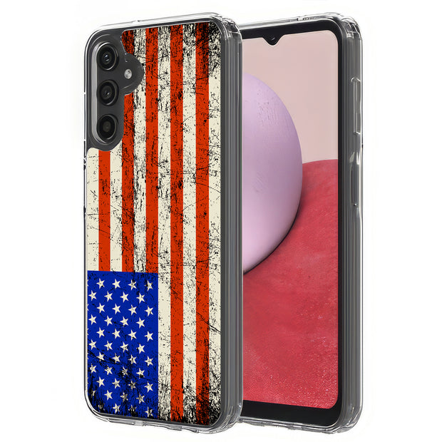 America Flag  Print Slim Cover For Samsung Galaxy A (A42, A35, A25, A15, A11, A03S), Print in USA