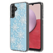 Snowflake Blue Print Slim Cover For Samsung Galaxy A (A42, A35, A25, A15, A11, A03S), Print in USA