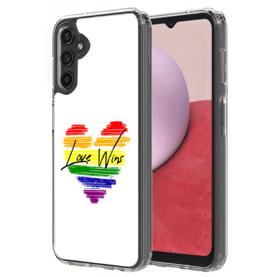 Rainbow Love 2 Print Slim Cover For Samsung Galaxy A (A42, A35, A25, A15, A11, A03S), Print in USA