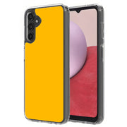 Yellow Orange Print Slim Cover For Samsung Galaxy A (A42, A35, A25, A15, A11, A03S), Print in USA