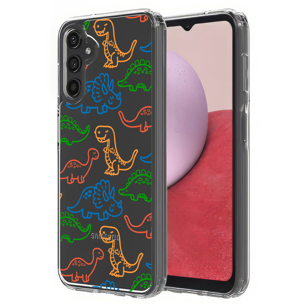 Dinosaur Cute 3 Print Slim Cover For Samsung Galaxy A (A42, A35, A25, A15, A11, A03S), Print in USA