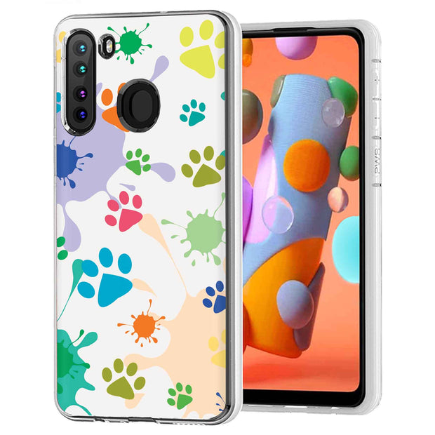 Paw Color  Print Slim Cover For Samsung Galaxy A (A42, A35, A25, A15, A11, A03S), Print in USA