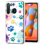 Paw Color 2 Print Slim Cover For Samsung Galaxy A (A42, A35, A25, A15, A11, A03S), Print in USA