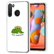 Lazy Dinosaur Print Slim Cover For Samsung Galaxy A (A42, A35, A25, A15, A11, A03S), Print in USA