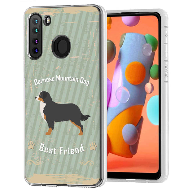 Bernese Dog Print Slim Cover For Samsung Galaxy A (A42, A35, A25, A15, A11, A03S), Print in USA