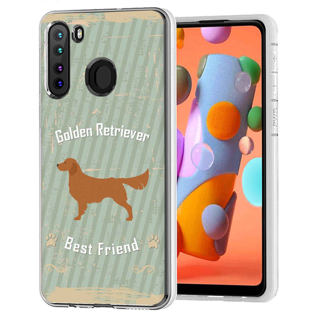 Retriever Dog Print Slim Cover For Samsung Galaxy A (A42, A35, A25, A15, A11, A03S), Print in USA