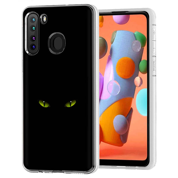 Cat Eyes Print Slim Cover For Samsung Galaxy A (A42, A35, A25, A15, A11, A03S), Print in USA