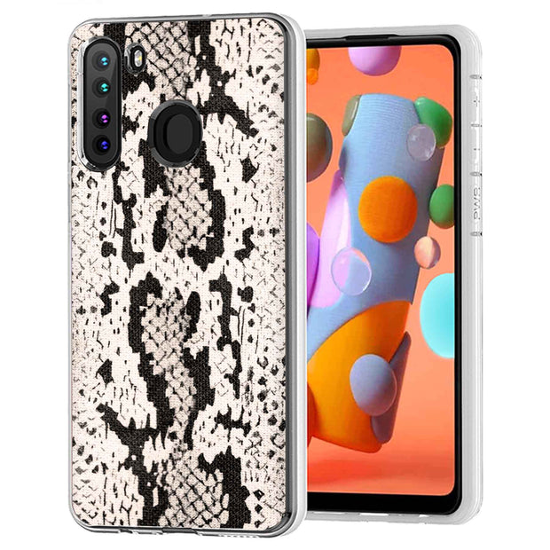 Snake Pattern Print Slim Cover For Samsung Galaxy A (A42, A35, A25, A15, A11, A03S), Print in USA