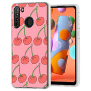 Cherry Print Slim Cover For Samsung Galaxy A (A42, A35, A25, A15, A11, A03S), Print in USA