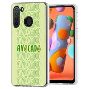 Avocado Text  Print Slim Cover For Samsung Galaxy A (A42, A35, A25, A15, A11, A03S), Print in USA