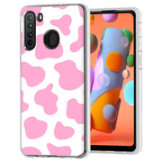 Cow Shape Pink Print Slim Cover For Samsung Galaxy A (A42, A35, A25, A15, A11, A03S), Print in USA