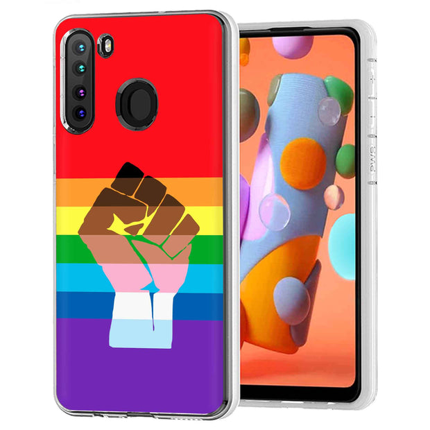 BLM Pride Print Slim Cover For Samsung Galaxy A (A42, A35, A25, A15, A11, A03S), Print in USA