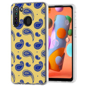 Paisley Yellow Print Slim Cover For Samsung Galaxy A (A42, A35, A25, A15, A11, A03S), Print in USA