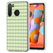 Green Lines Print Slim Cover For Samsung Galaxy A (A42, A35, A25, A15, A11, A03S), Print in USA