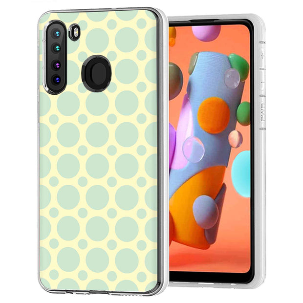 Turtle Circle Print Slim Cover For Samsung Galaxy A (A42, A35, A25, A15, A11, A03S), Print in USA