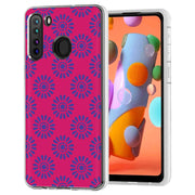 Flower Pink Print Slim Cover For Samsung Galaxy A (A42, A35, A25, A15, A11, A03S), Print in USA