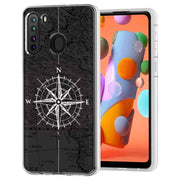 Map Compass Print Slim Cover For Samsung Galaxy A (A42, A35, A25, A15, A11, A03S), Print in USA