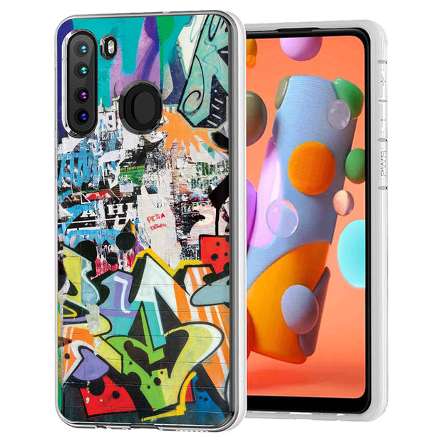 Street Graffiti Print Slim Cover For Samsung Galaxy A (A42, A35, A25, A15, A11, A03S), Print in USA