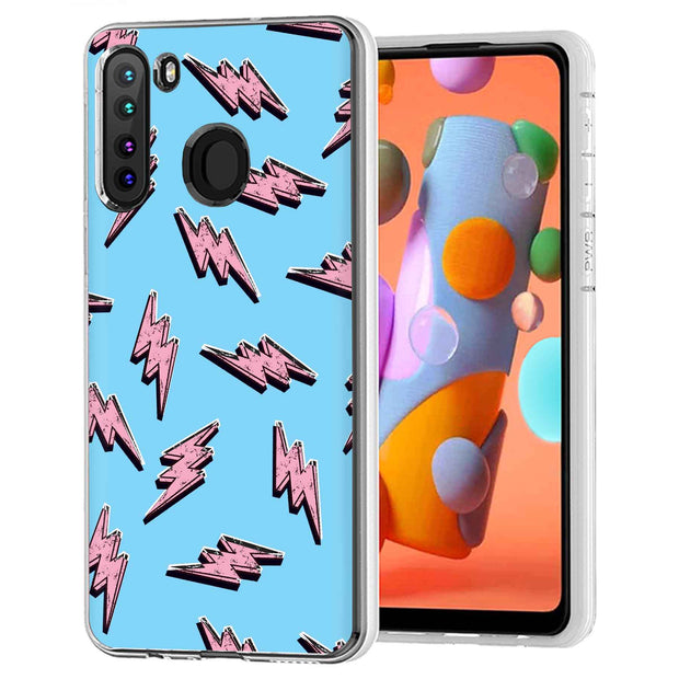 Lightning Shape Print Slim Cover For Samsung Galaxy A (A42, A35, A25, A15, A11, A03S), Print in USA