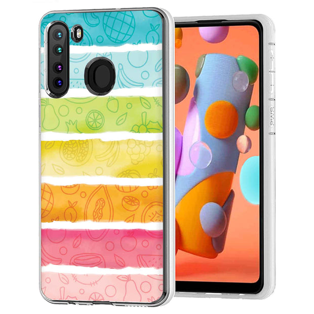 Color Fruit Print Slim Cover For Samsung Galaxy A (A42, A35, A25, A15, A11, A03S), Print in USA