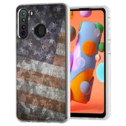 American Flag 2 Print Slim Cover For Samsung Galaxy A (A42, A35, A25, A15, A11, A03S), Print in USA