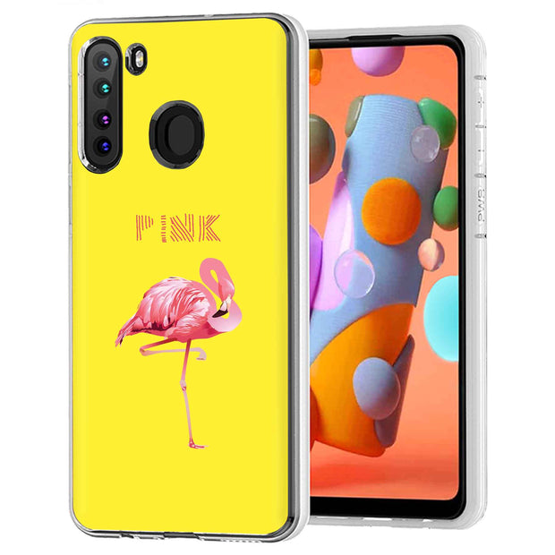 Flamingo Stand Print Slim Cover For Samsung Galaxy A (A42, A35, A25, A15, A11, A03S), Print in USA