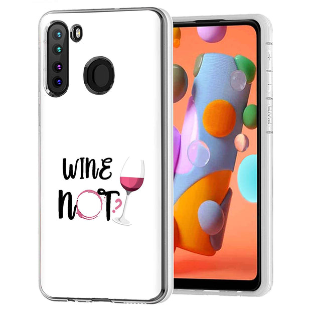 Wine Not Print Slim Cover For Samsung Galaxy A (A42, A35, A25, A15, A11, A03S), Print in USA