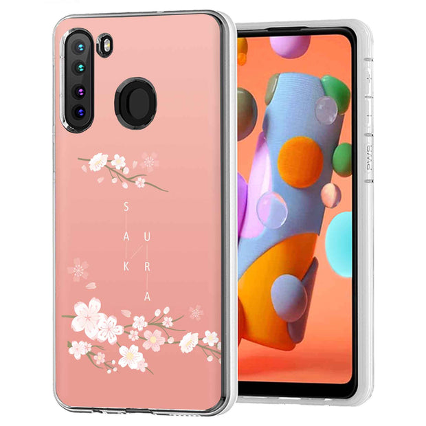 Cherry Blossom Print Slim Cover For Samsung Galaxy A (A42, A35, A25, A15, A11, A03S), Print in USA