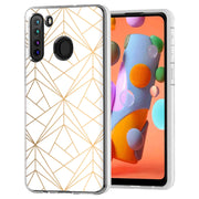 Golden Pattern Print Slim Cover For Samsung Galaxy A (A42, A35, A25, A15, A11, A03S), Print in USA