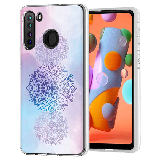 Elegant Mandala Print Slim Cover For Samsung Galaxy A (A42, A35, A25, A15, A11, A03S), Print in USA