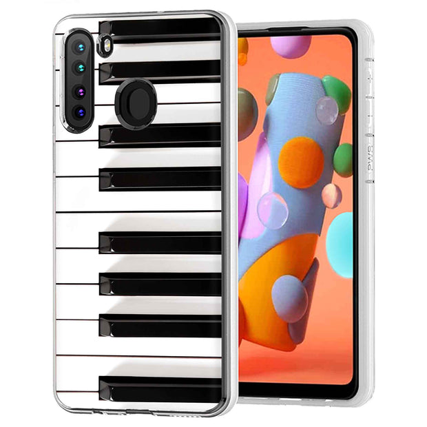Piano Keys Print Slim Cover For Samsung Galaxy A (A42, A35, A25, A15, A11, A03S), Print in USA