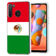 Flag Mexico Print Slim Cover For Samsung Galaxy A (A42, A35, A25, A15, A11, A03S), Print in USA