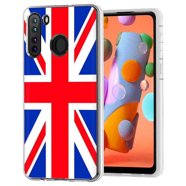 Flag UK Print Slim Cover For Samsung Galaxy A (A42, A35, A25, A15, A11, A03S), Print in USA